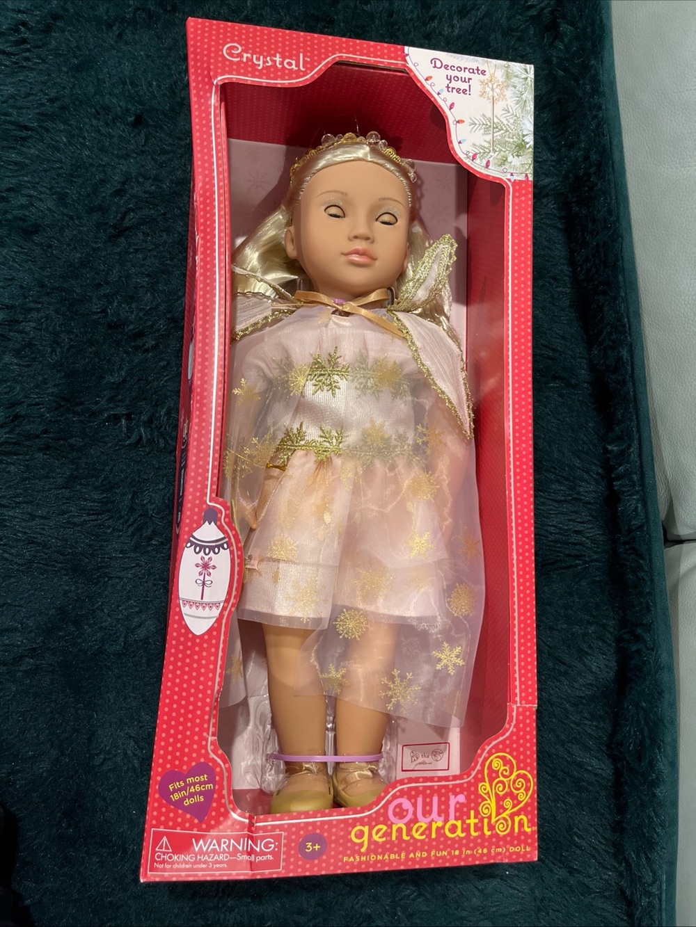 Our Generation Crystal Limited Edition 18" Holiday Doll NIB